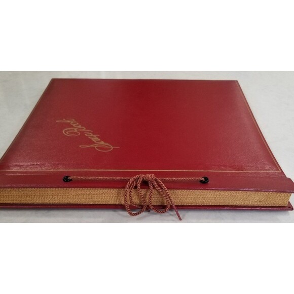 Vintage faux leather bound photo album 50s - Picture 4 of 12